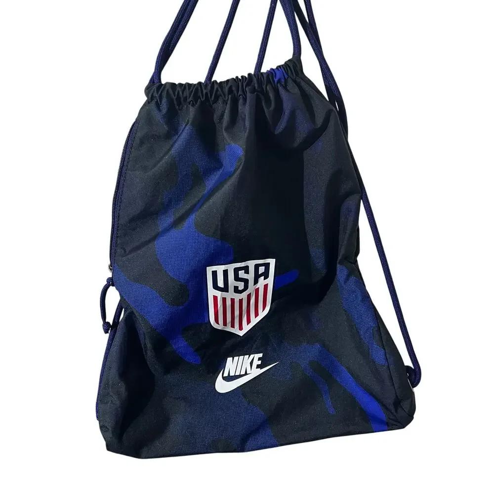 Nike USA Soccer Gymsack Blue Camo Drawstring Bag